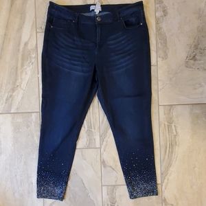 Silver Sequin Jeans